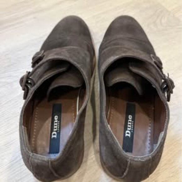 Men’s - Dune London - Brown Suede Monk Strap shoes - 10US - Picture 3 of 5